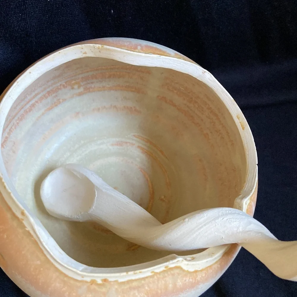 Page Pottery Creamer and Sugar Bowl & Spoon